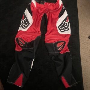 Fox Red and Black Racing Pants